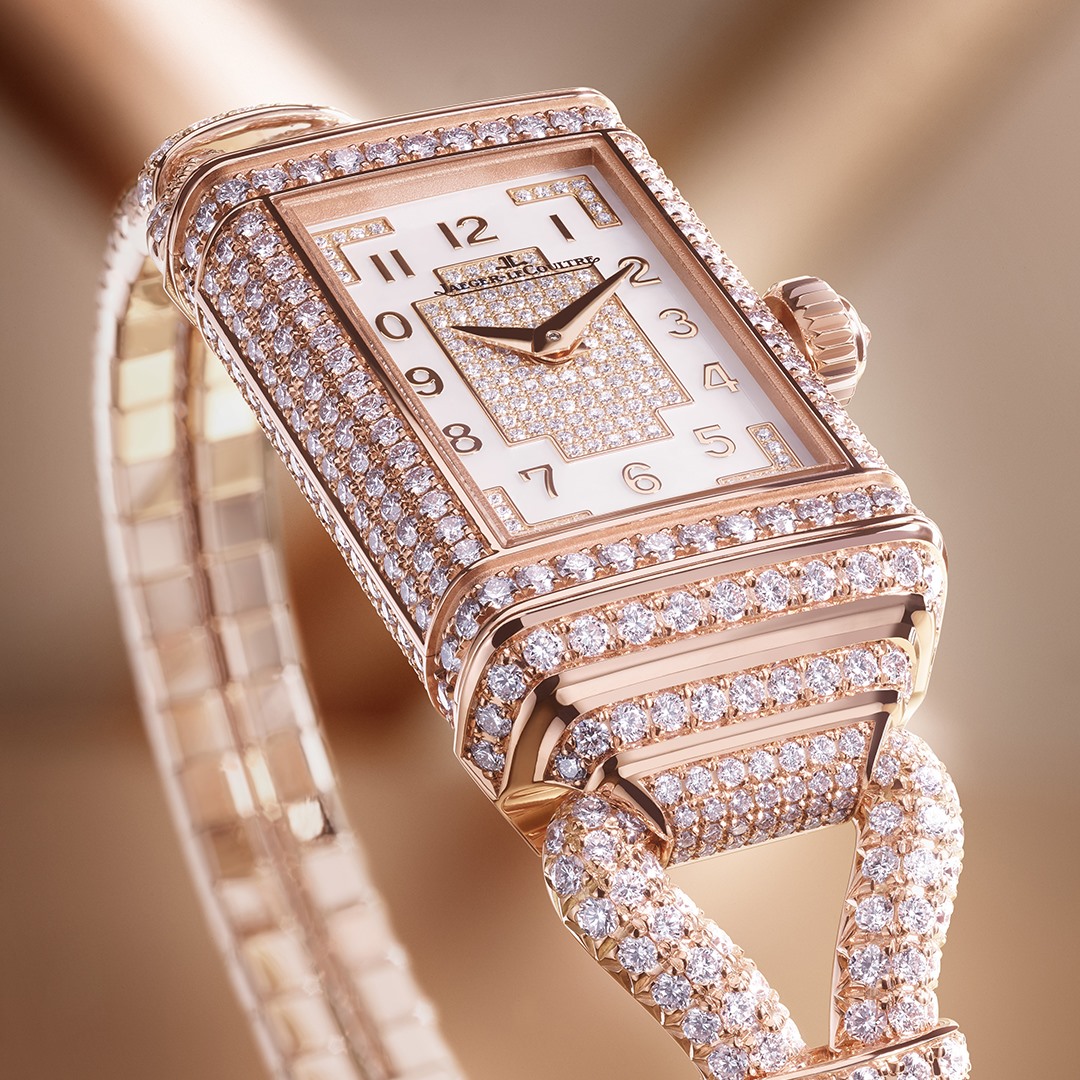 đồng hồ nữ kim cương sang trọng jaeger-lecoultre