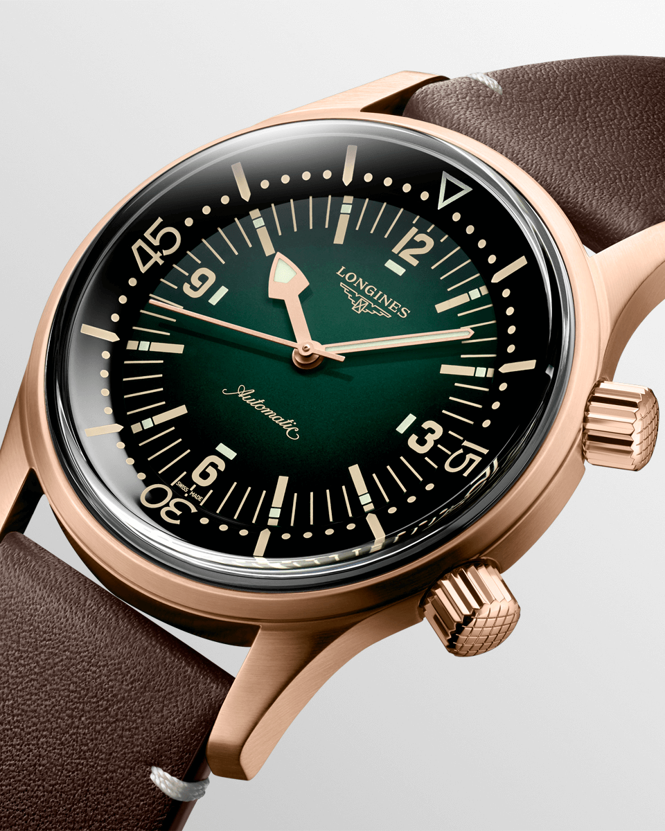 đồng hồ lặn longines legend diver bronze no-date được chế tác bằng đồng