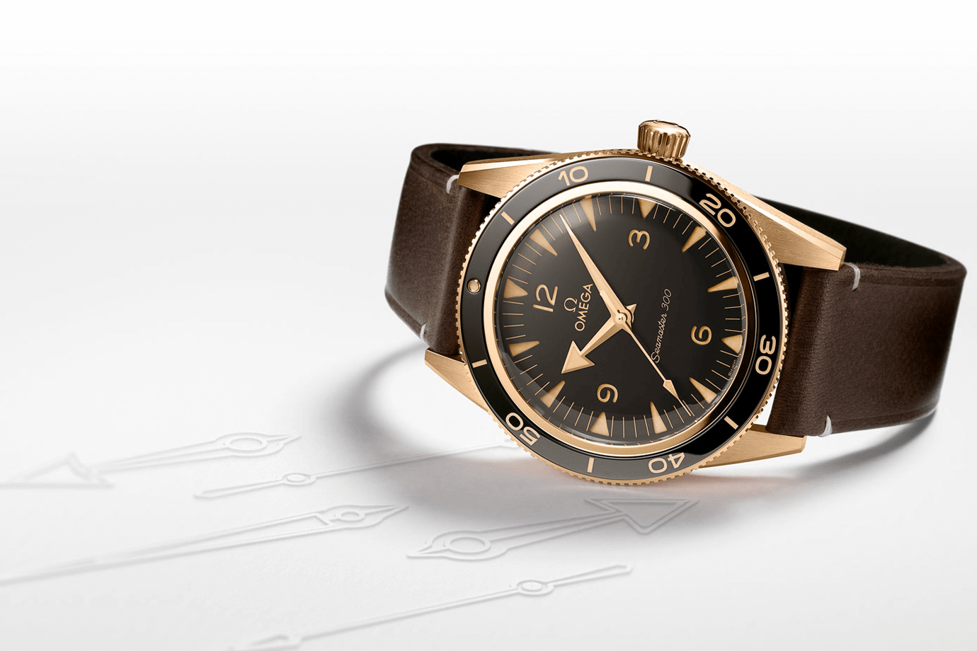 đồng hồ lặn omega seamaster 300 bronze gold 2021