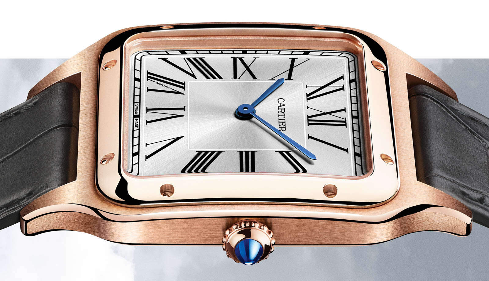 đồng hồ Cartier Santos Dumont XL Phiên Bản Lên Dây Cót Thủ Công 2020