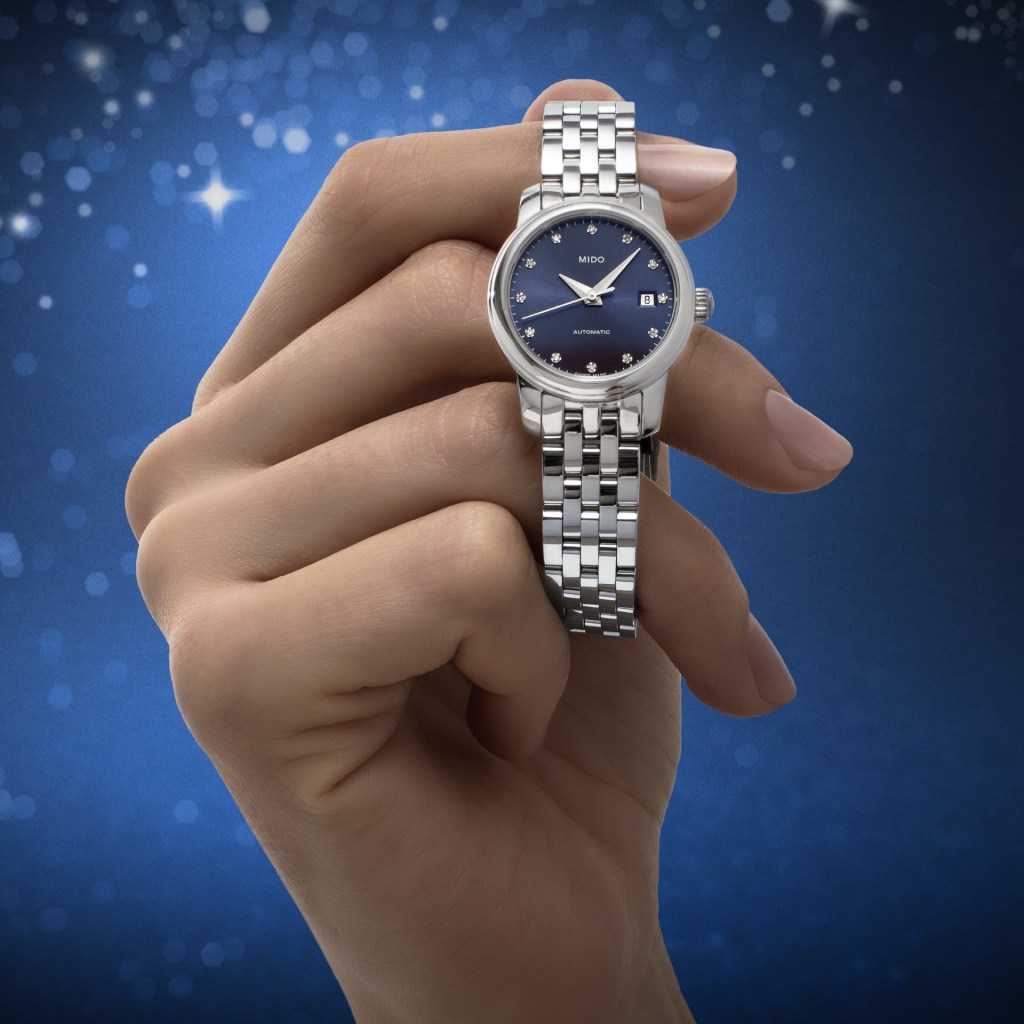đồng hồ nữ kim cương mido baroncelli 25mm 