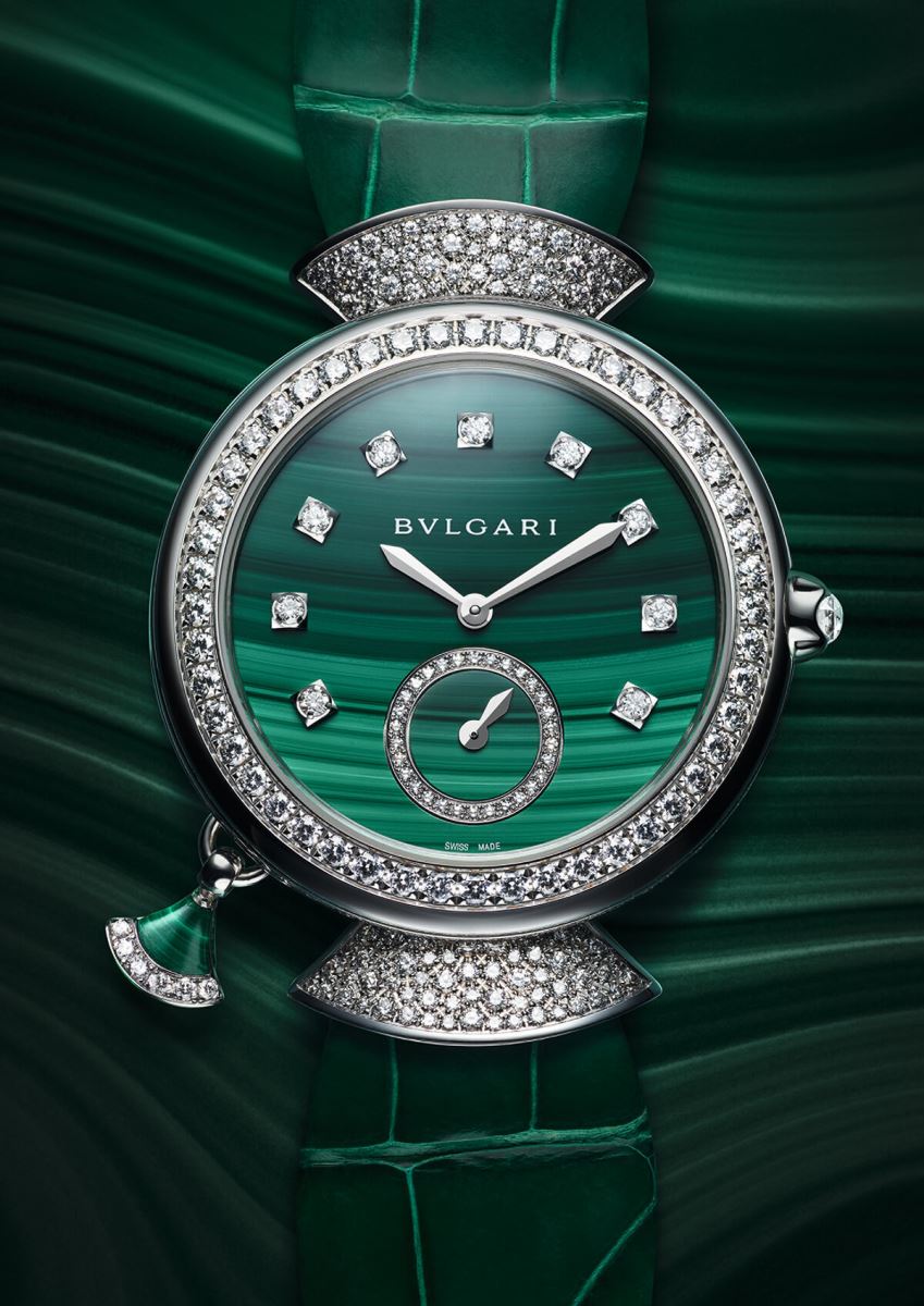 Bvlgari Minute Repeater Malachite đồng hồ nữ kim cương 