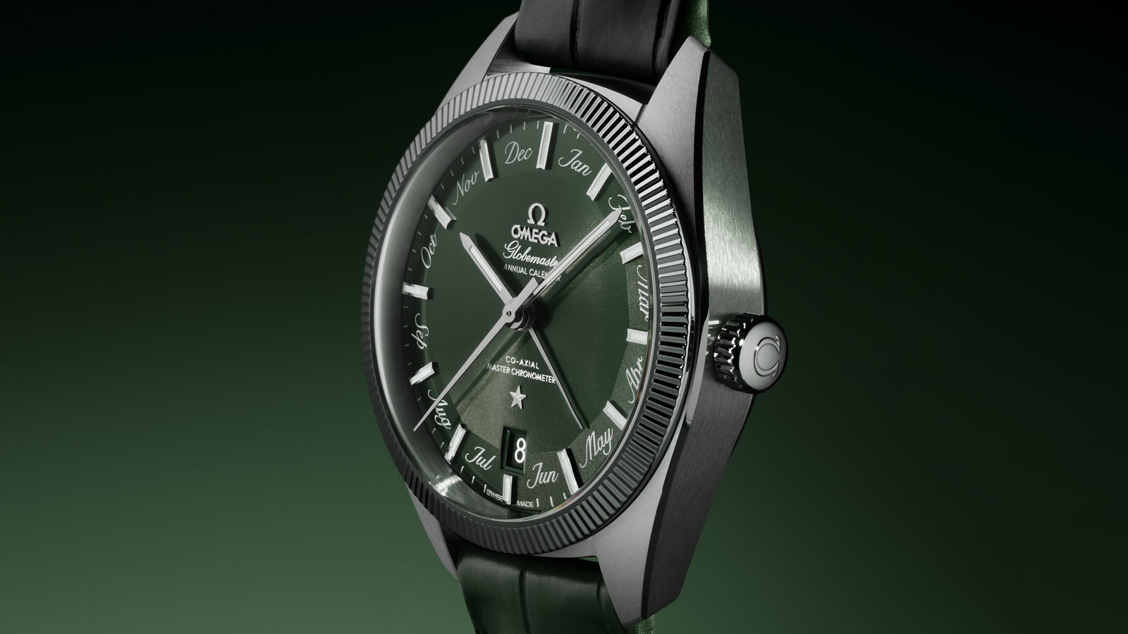 đồng hồ omega màu xanh lá mới 