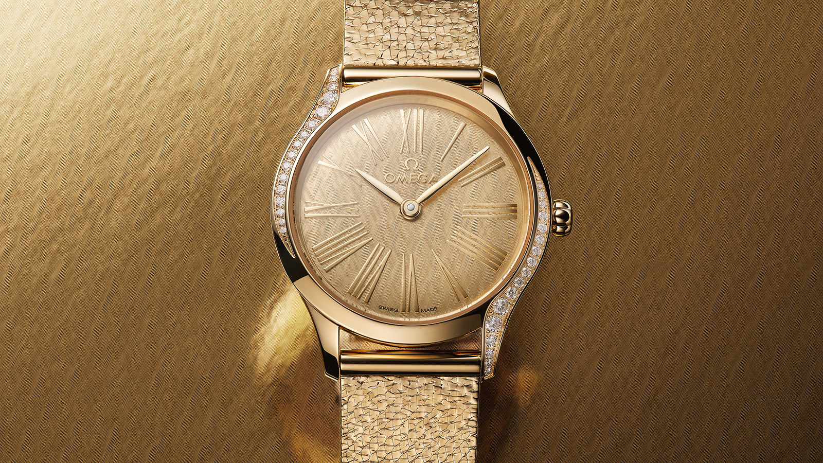 đồng hồ omega de ville tresor vàng nguyên khối moonshine gold độc quyền 