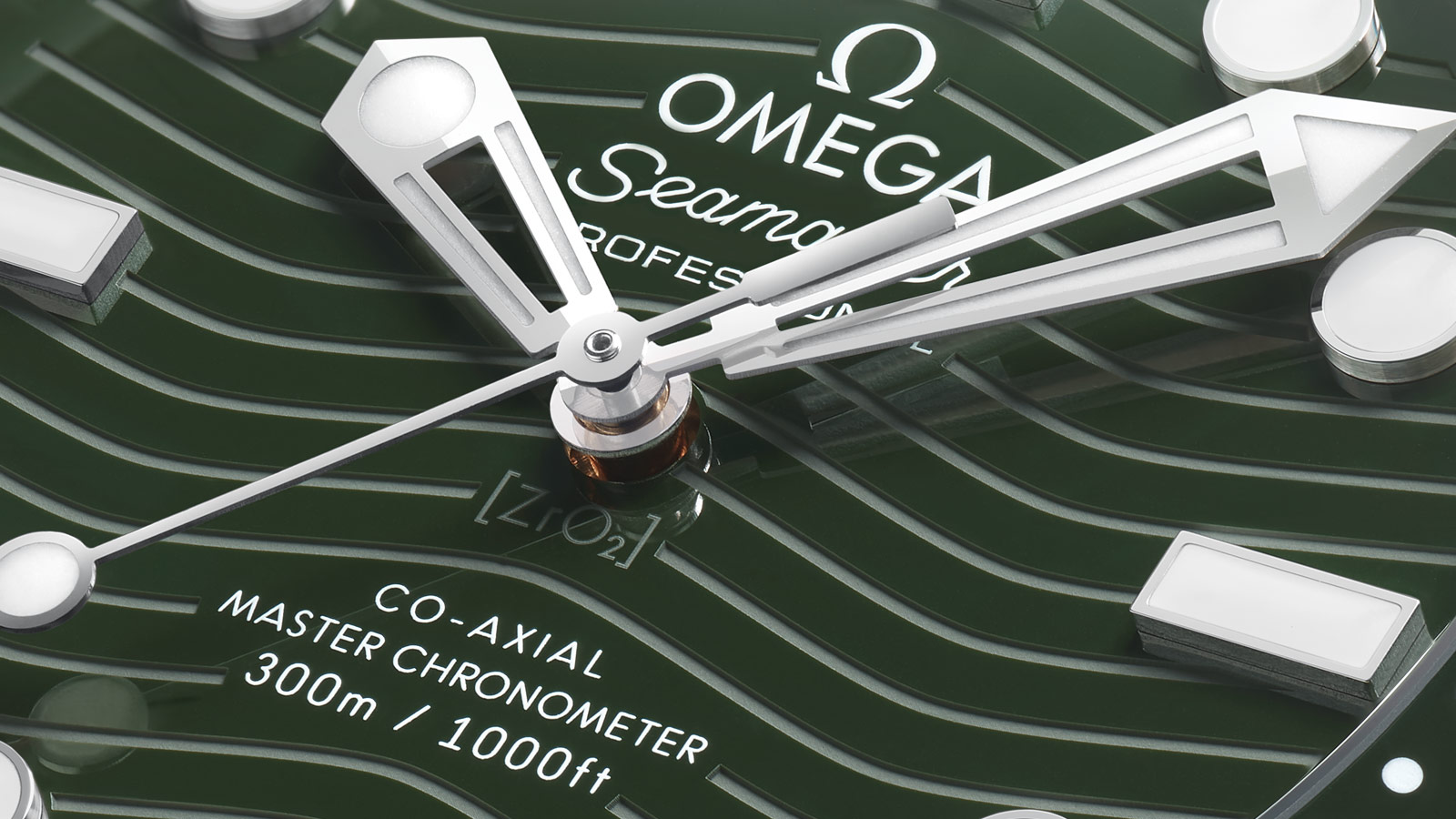 đồng hồ omega seamaster diver 300m màu xanh lá cây 