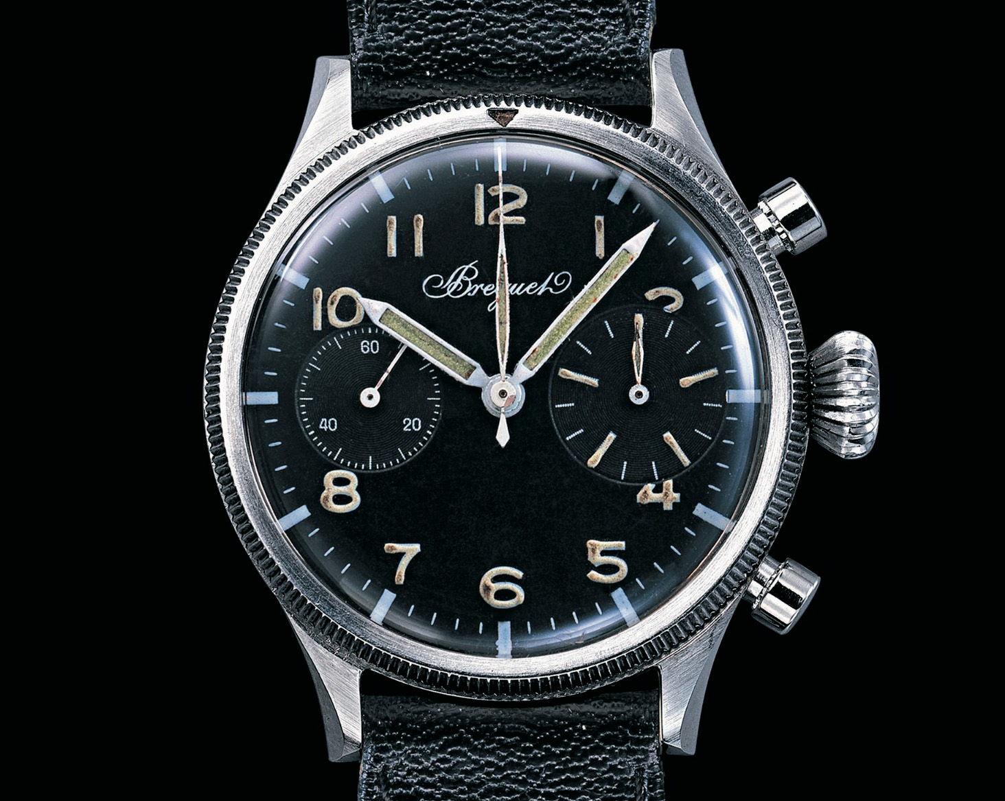 Một ví dụ về đồng hồ bấm giờ quân sự Breguet Type 20 số. 4100