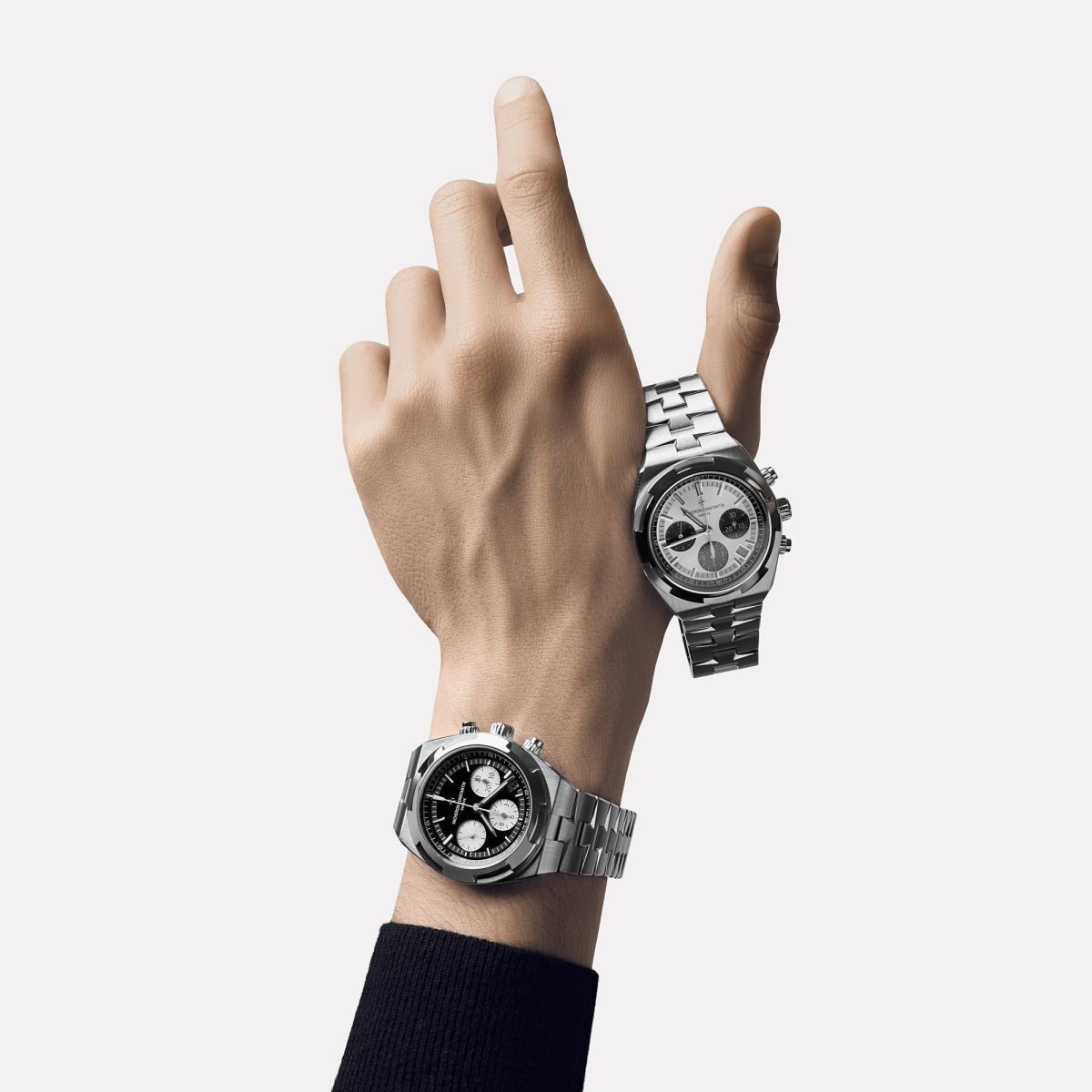 đồng hồ vacheron constantin overseas chronograph panda phiên bản 2023