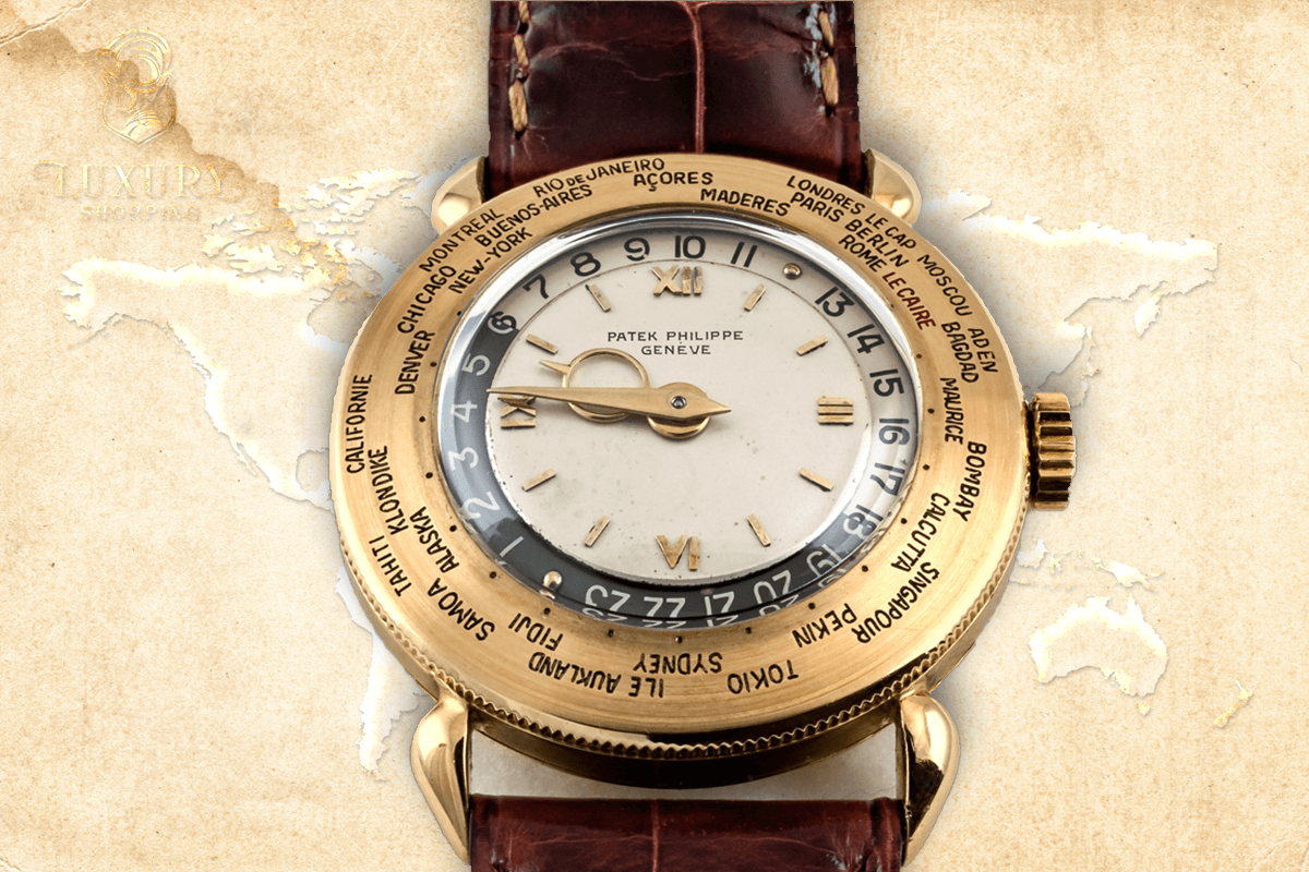 Đồng hồ đa múi giờ Patek Philippe World Time Ref 1415 được giới thiệu năm 1939