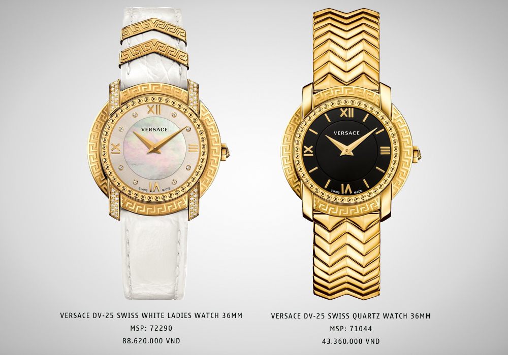 bộ sưu tập đồng hồ versace dv 25 - 2