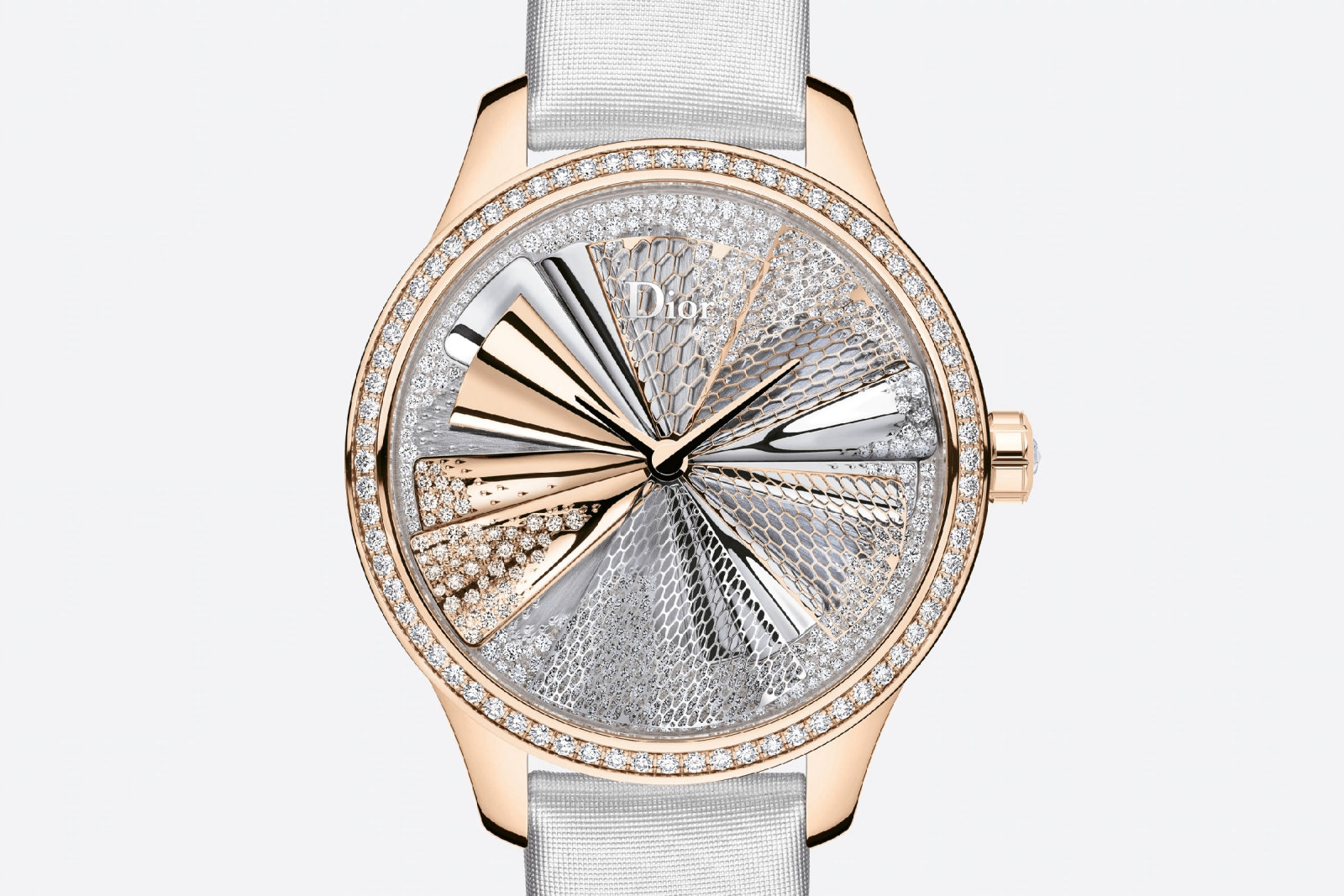 đồng hồ nữ kim cương Dior Grand Soir Plissé Précieux Mới