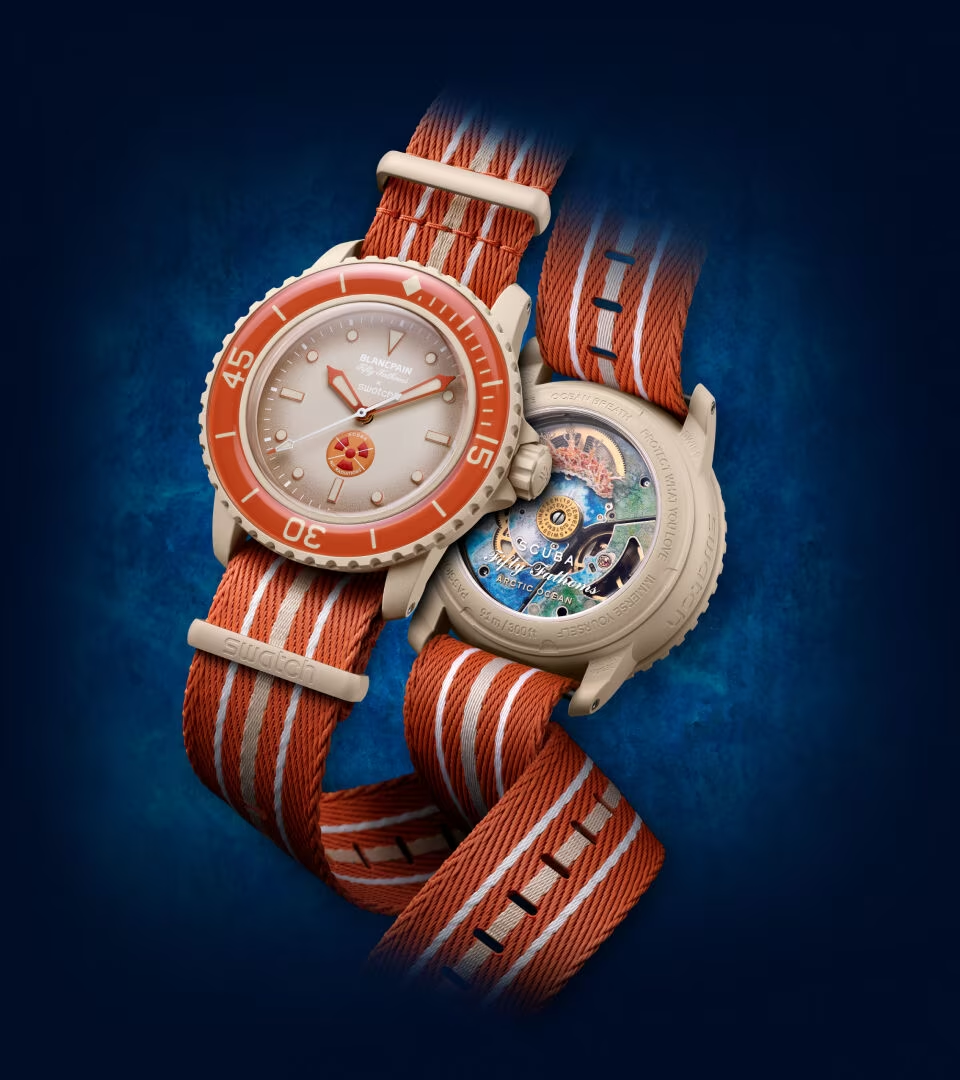 chiếc đồng hồ Blancpain x Swatch Arctic Ocean