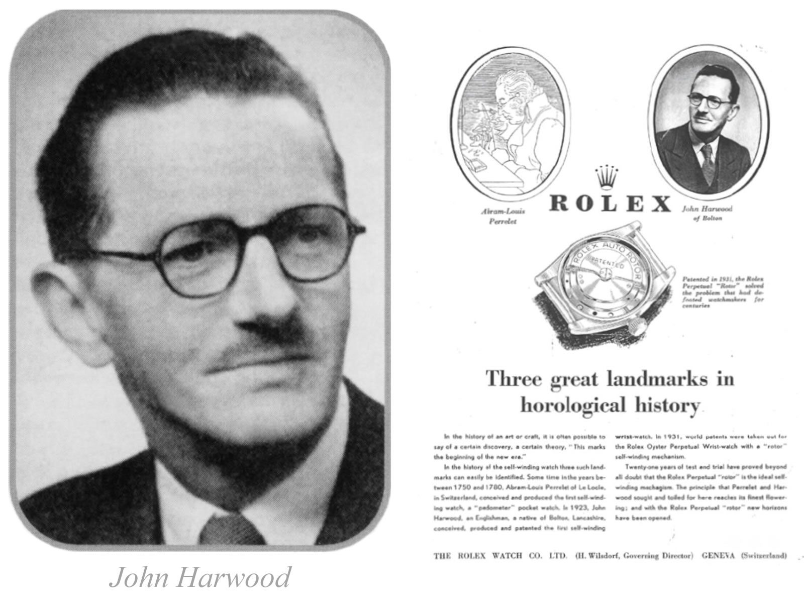 lịch sử đồng hồ automatic Hardwood và Rolex 
