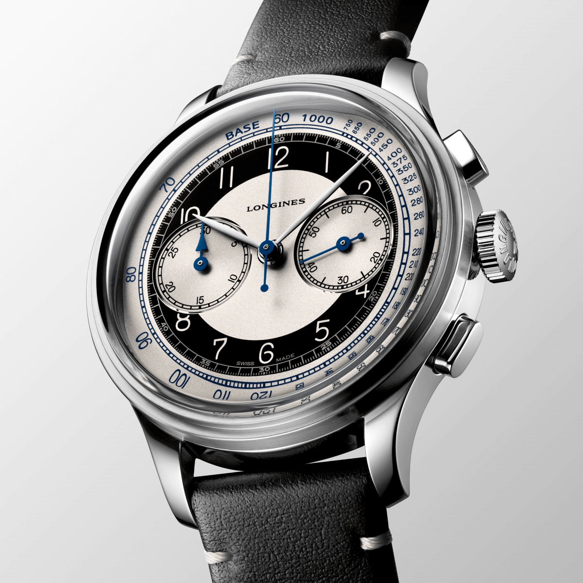 đồng hồ longines heritage chronograph 5 kim tuxedo 2020