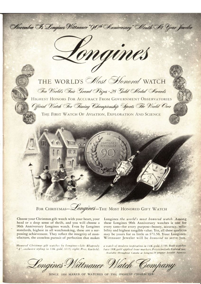 longines từng được ca ngợi là 'Chiếc đồng hồ được vinh danh nhất thế giới' trong gần hết thế kỷ 20