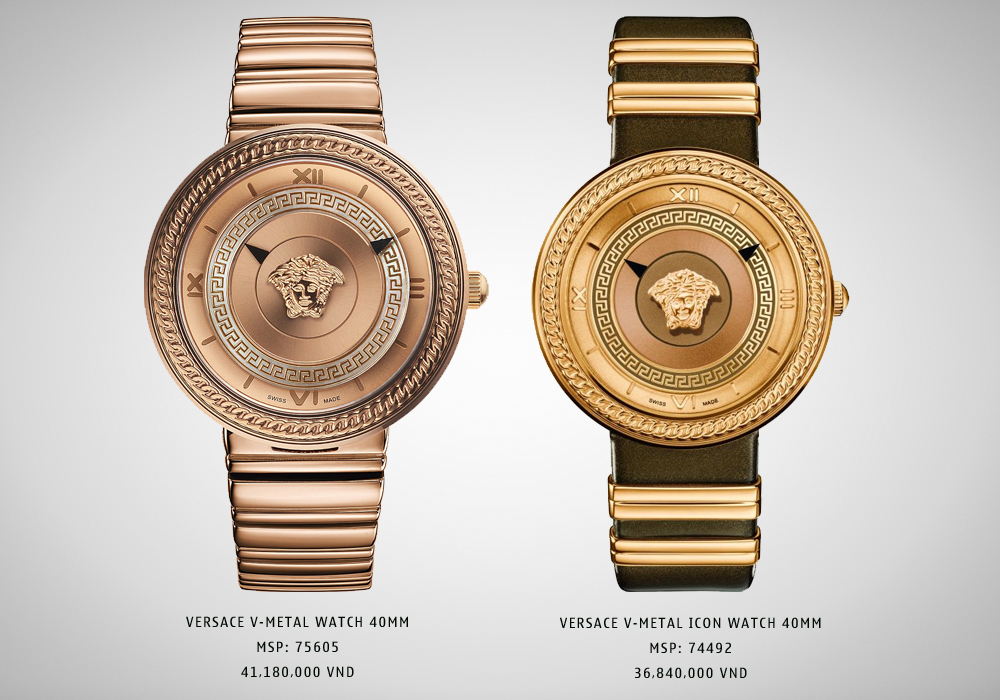 bộ sưu tập đồng hồ versace V-METAL
