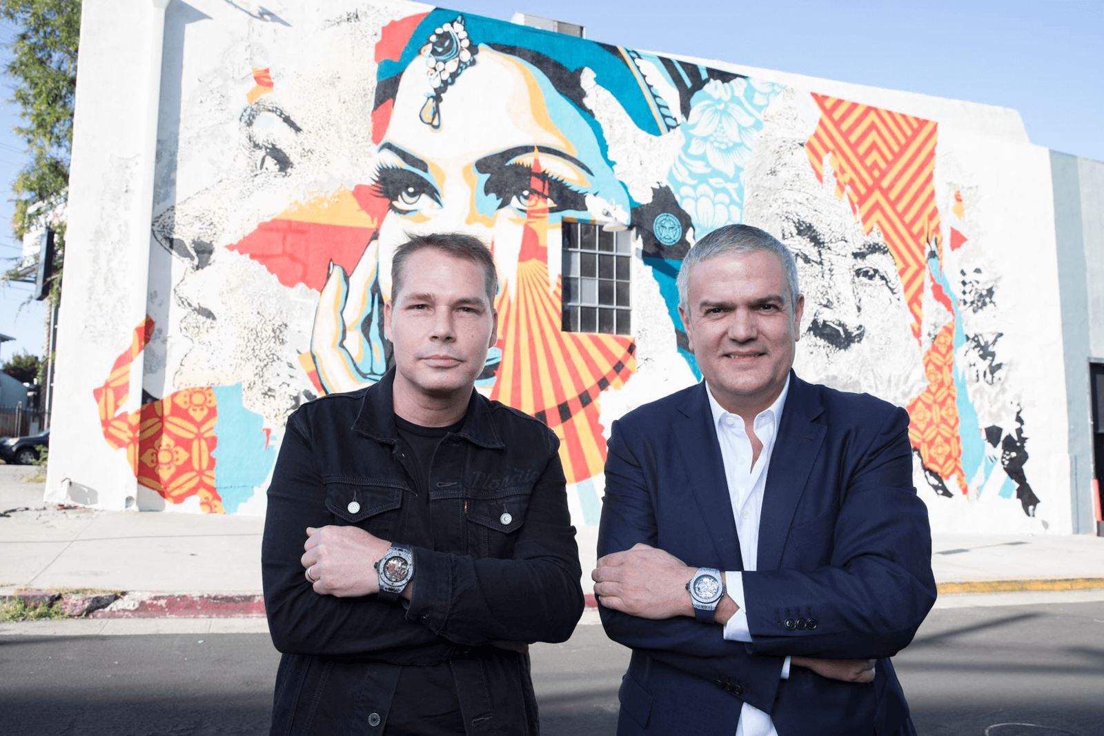 Nghệ sĩ Shepard Fairey và Ricardo Guadalupe, CEO Hublot 