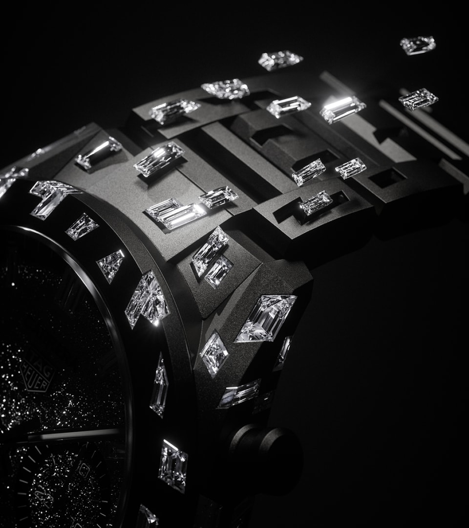 TAG Heuer tỏa sáng với chiếc đồng hồ mới TAG Heuer Carrera Plasma Diamant d'Avant-Garde Chronograph Tourbillon