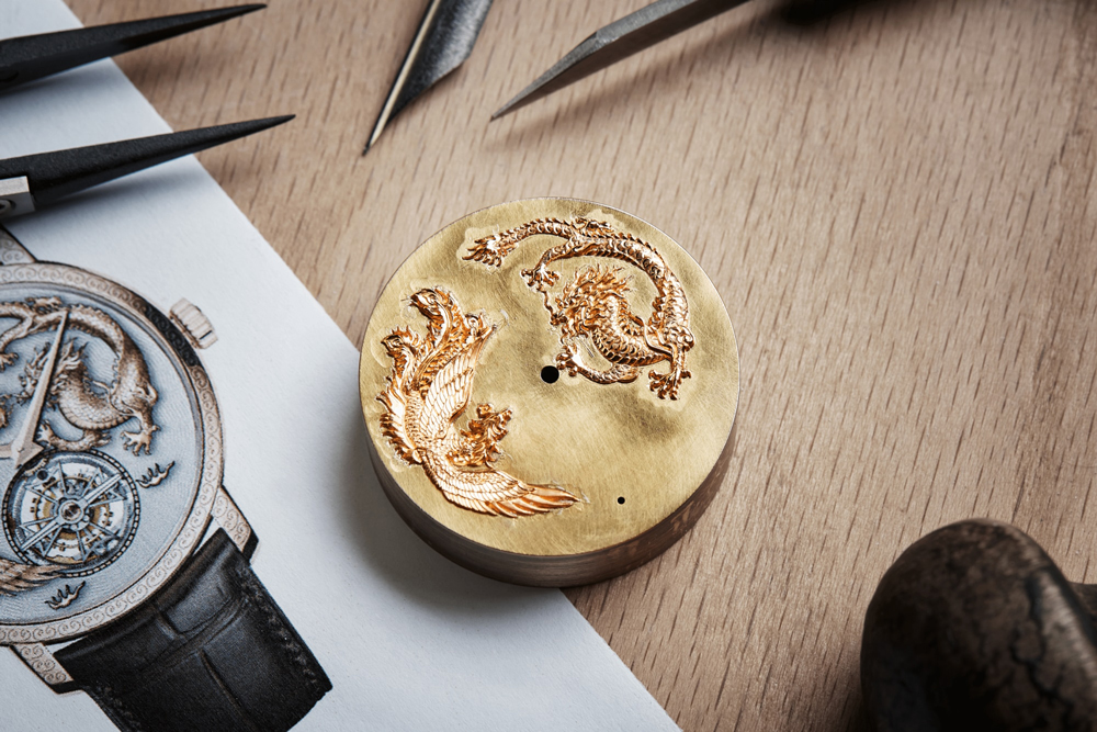 đồng hồ Vacheron Constantin Traditionnelle Tourbillon Phoenix and Dragon - phụng và long