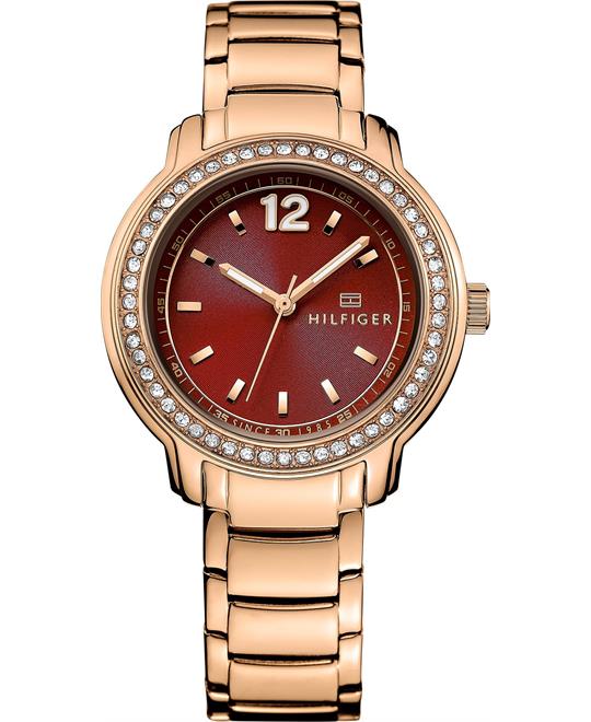 tommy hilfiger rose gold watch